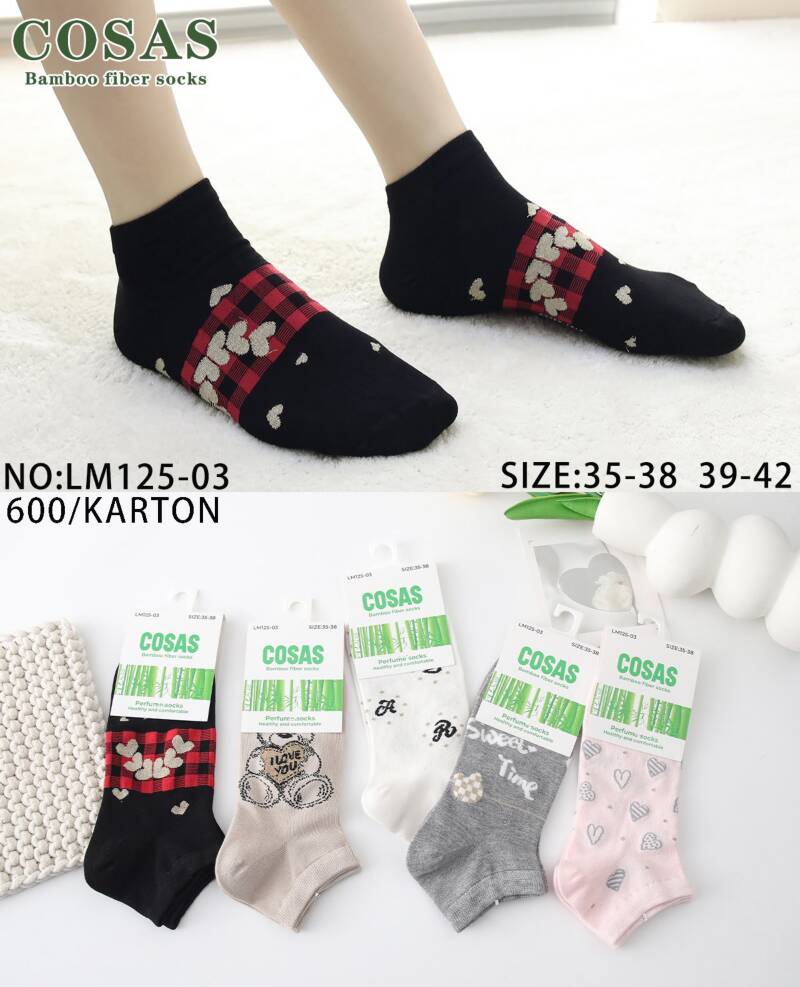 Skarpety damskie Roz 35-42, Mix kolor Paczka 40 szt